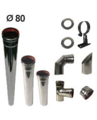 KIT PELLET CHIMENEA MURO UNICLIMA 80 MM